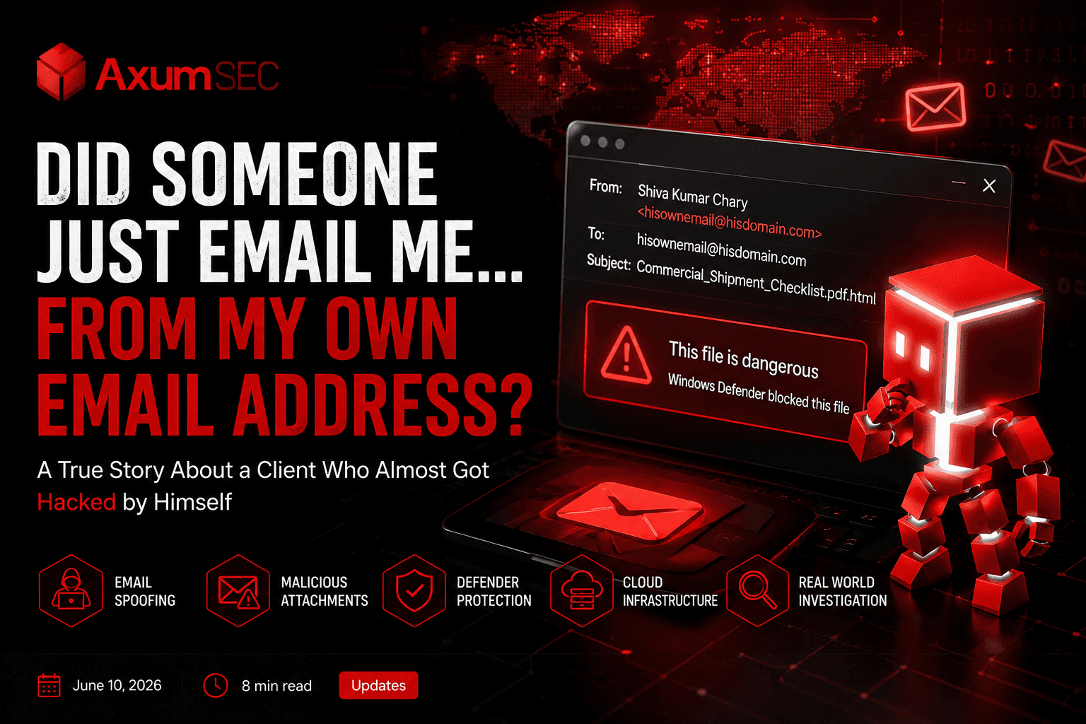 Did Someone Just Email Me... From My Own Email Address?